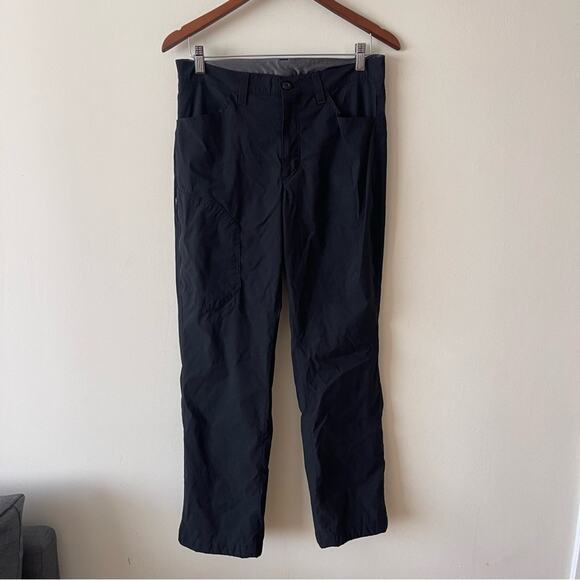 Eddie Bauer Fleece Lined Men's Black Pants size 32 x 30 - Picture 1 of 8
